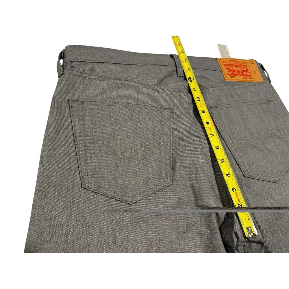 Vintage Levi's Strauss & Co 501 Men's Gray Size W34xL32  Button Fly‎ ECU